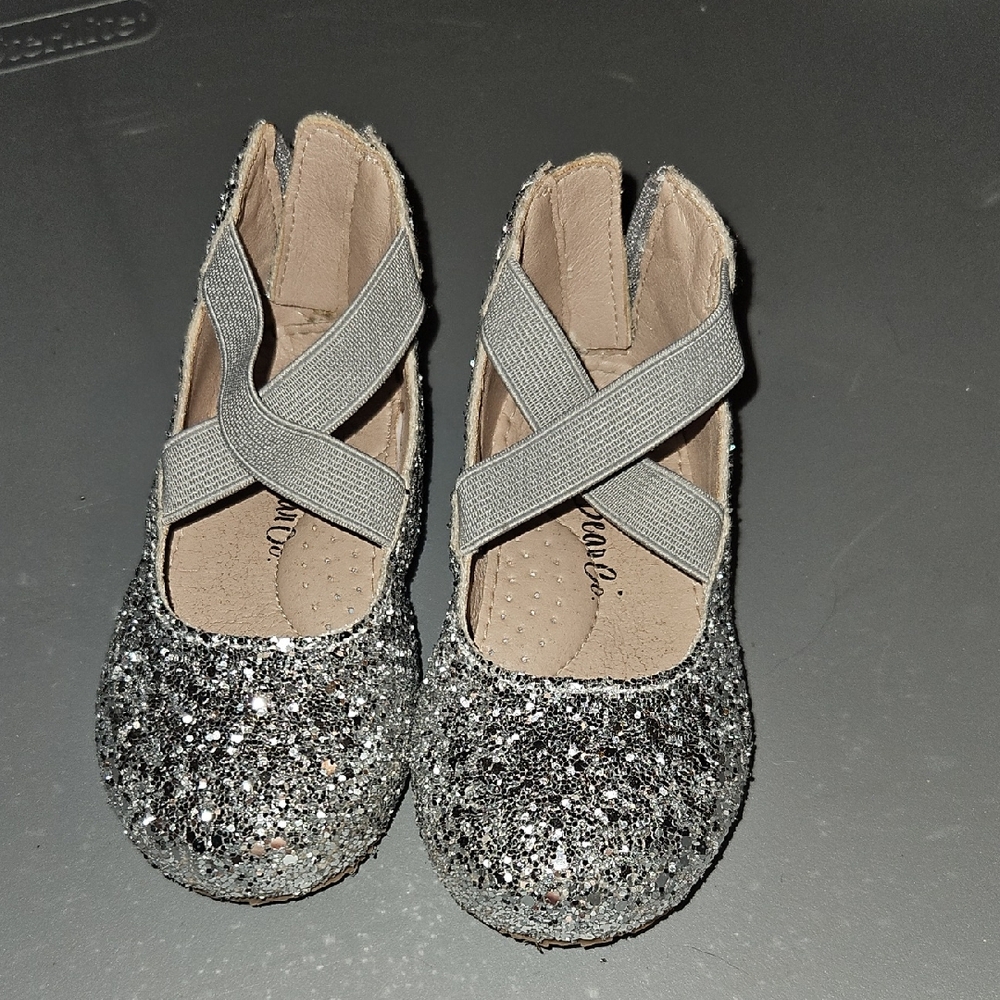 Sparkly Silver Kids Shoes
